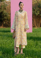 Printkari By Sardinia Unstitched 3 Piece Lawn Collection-Sunflower